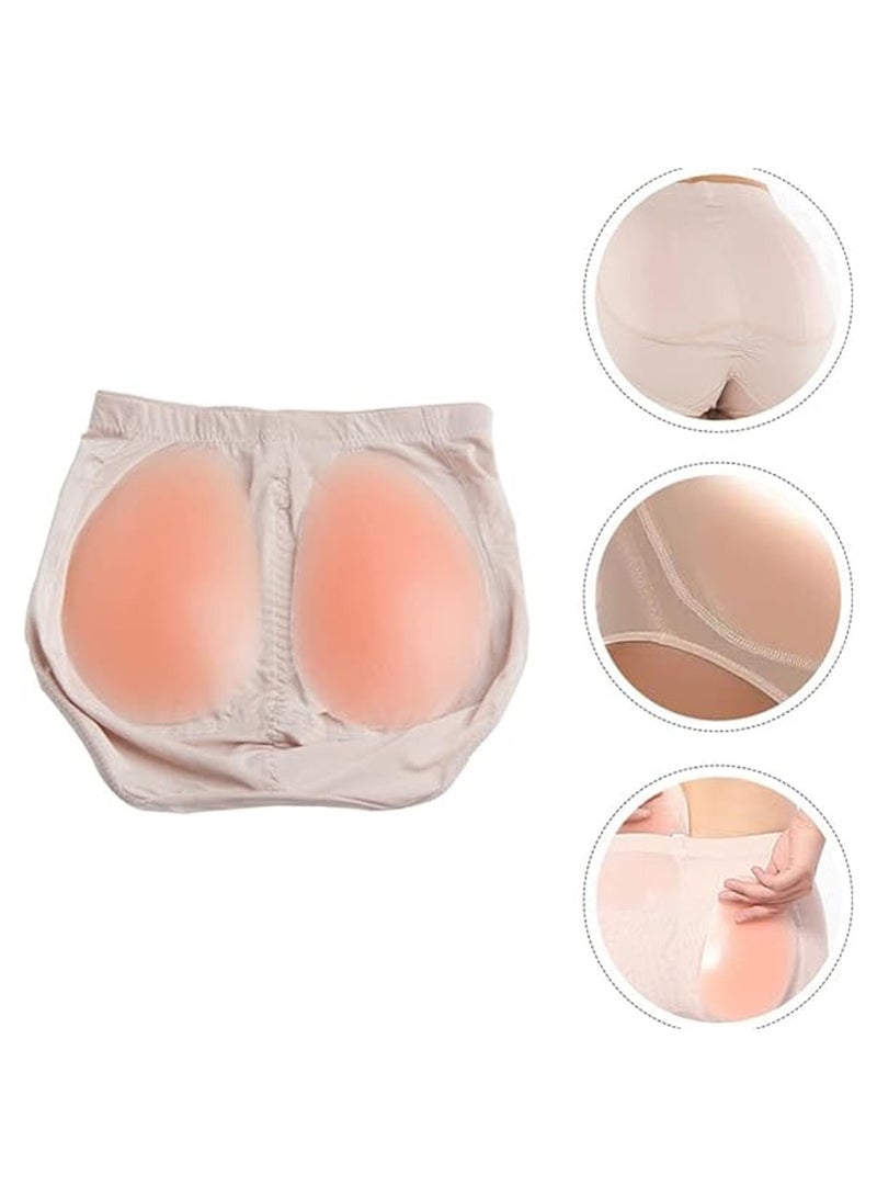 Women's underwear with silicone fake pads