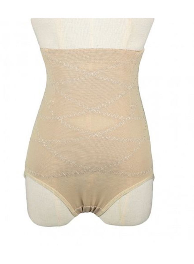 High Waist Hip Control Shapewear Beige