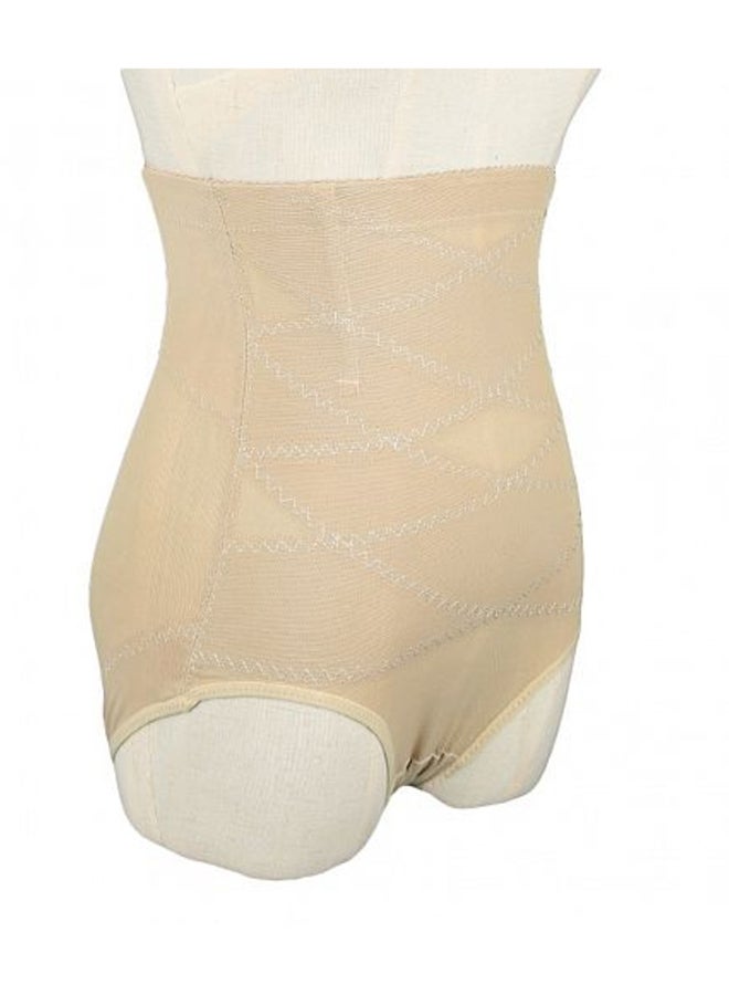 High Waist Hip Control Shapewear Beige