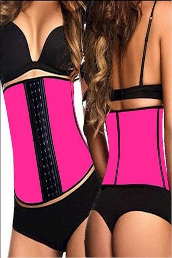 Underbust Control Corset Pink/Black