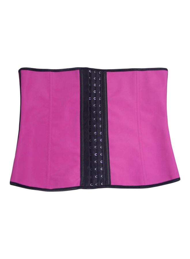 Strapless Latex Corset Pink/Black