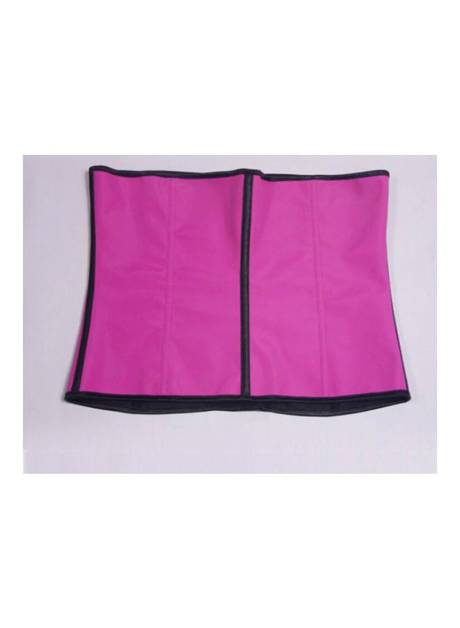 Strapless Latex Corset Pink/Black