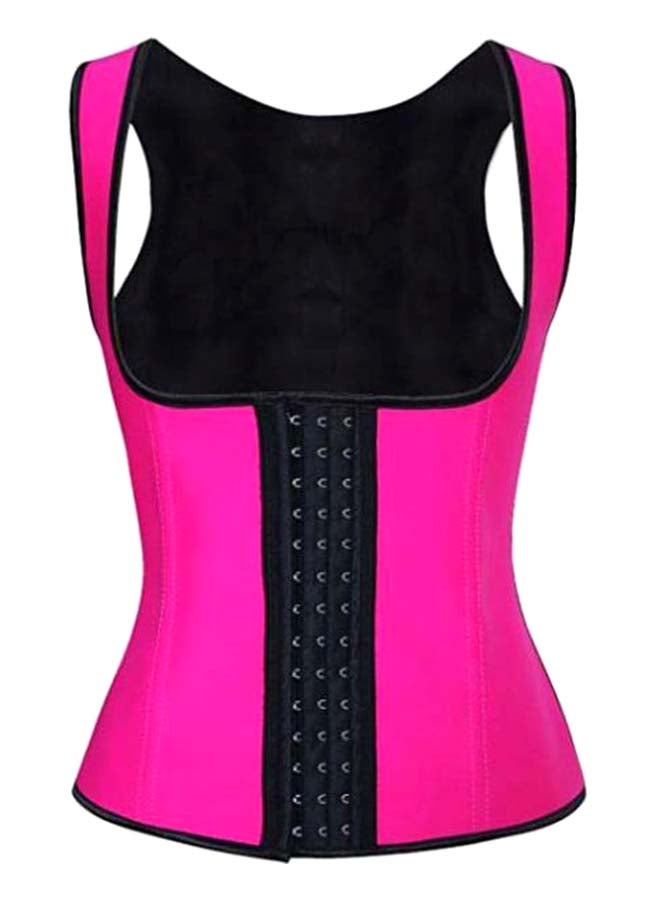 Latex Corset Pink/Black