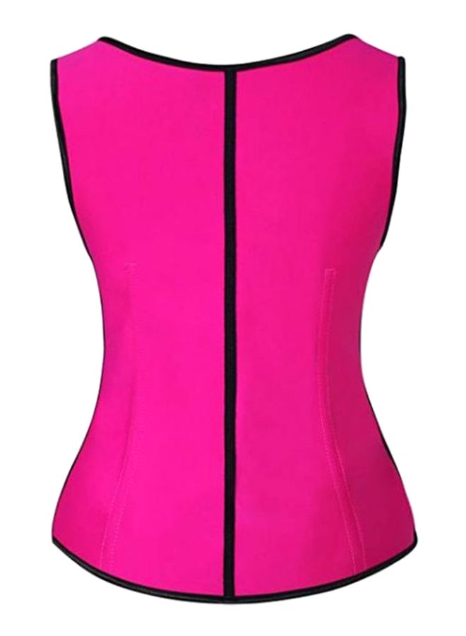 Latex Corset Pink/Black