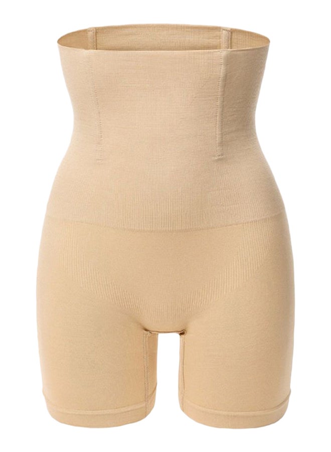 High Waist Body Shaper Buster And Corset Beige