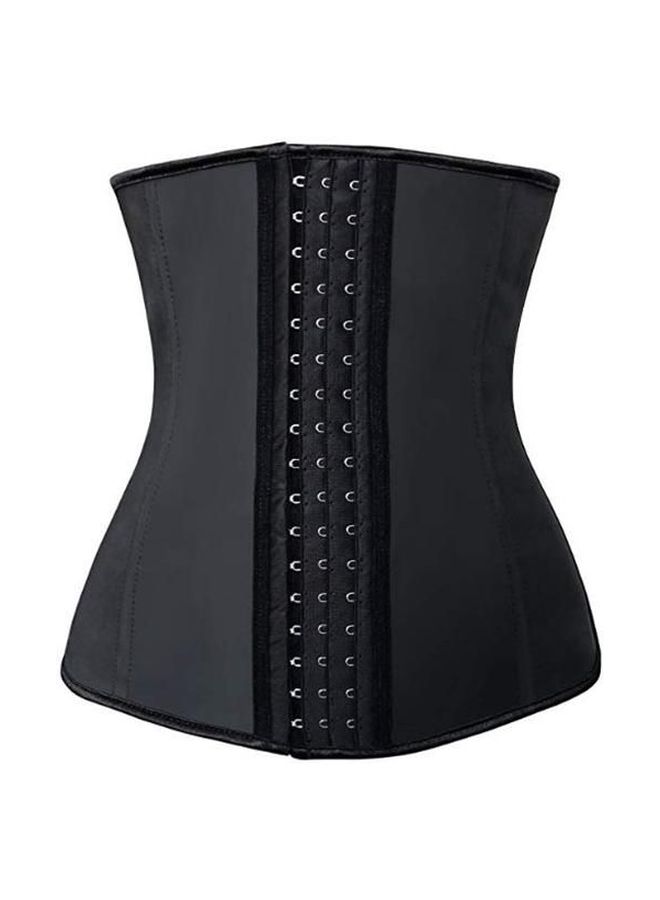 Latex Underbust Corset Black