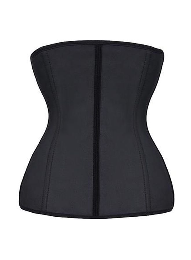 Latex Underbust Corset Black