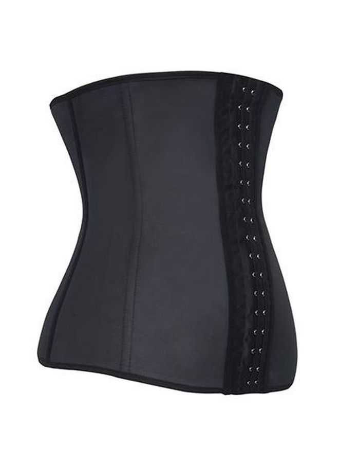 Latex Underbust Corset Black