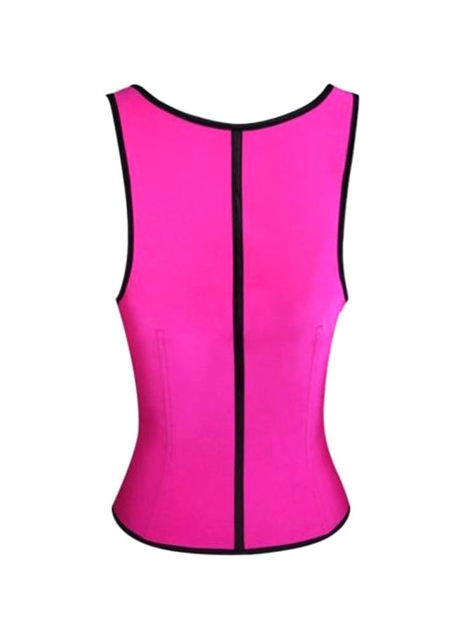 Rubber Corset Pink/Black