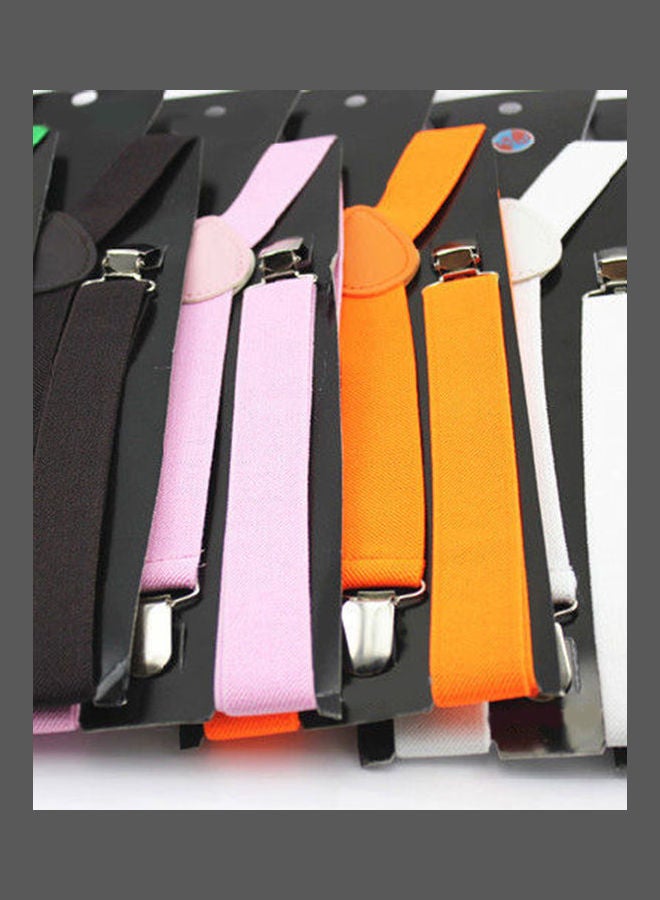 Unisex Elastic Y-Shape Braces Men's Women's Adjustable Clip-on Suspenders Dark Blue
