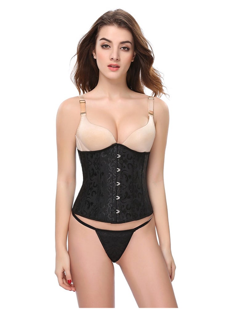 Waist Support Bodies Corsets Black