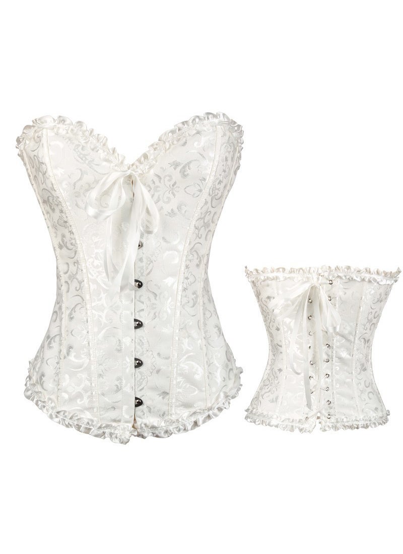 2 Pack Classic Bodies Corsets White/Silver