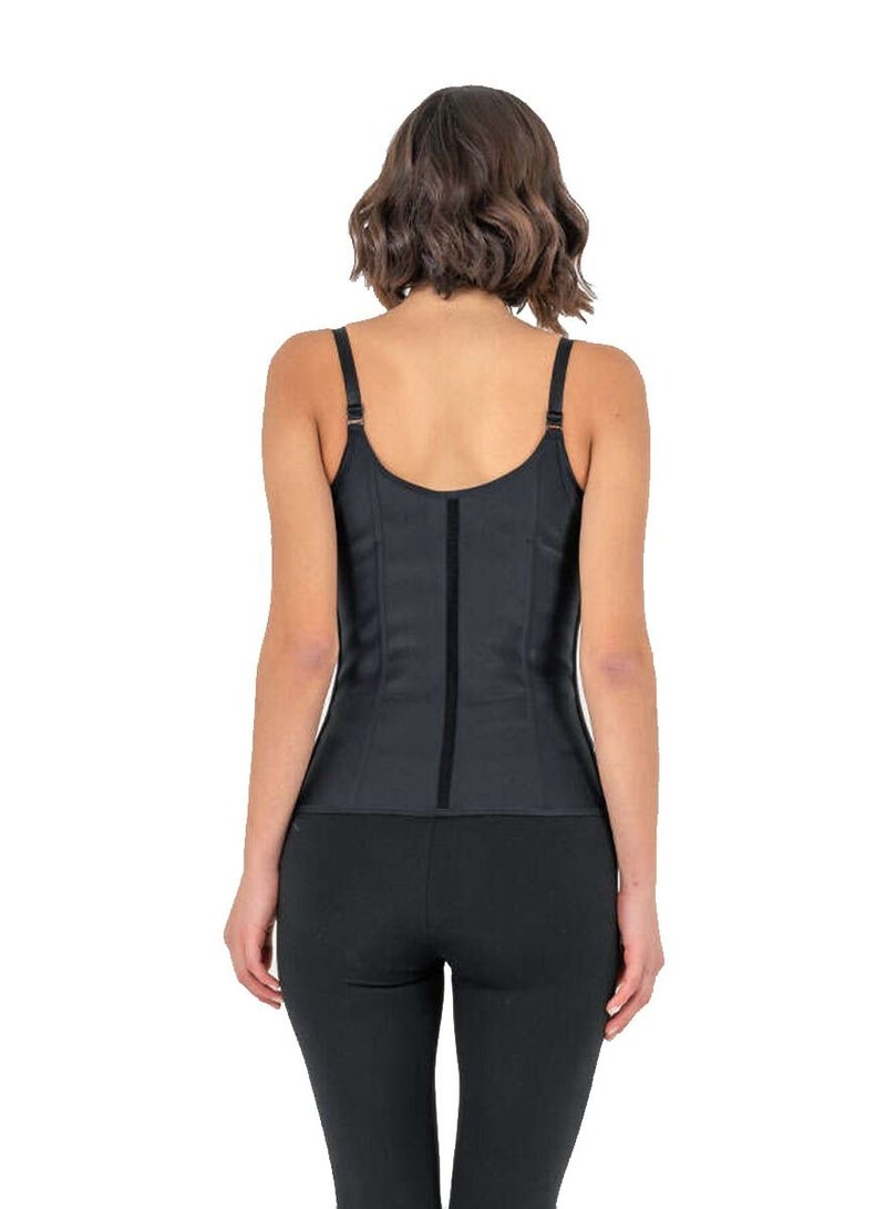 Yamuna Suspended Premium Corset with Straps Black XX-Large