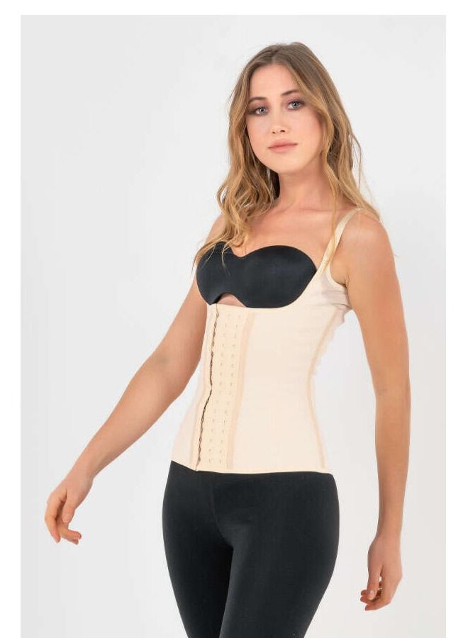 Yamuna Suspended Premium Corset with Straps Beige Small