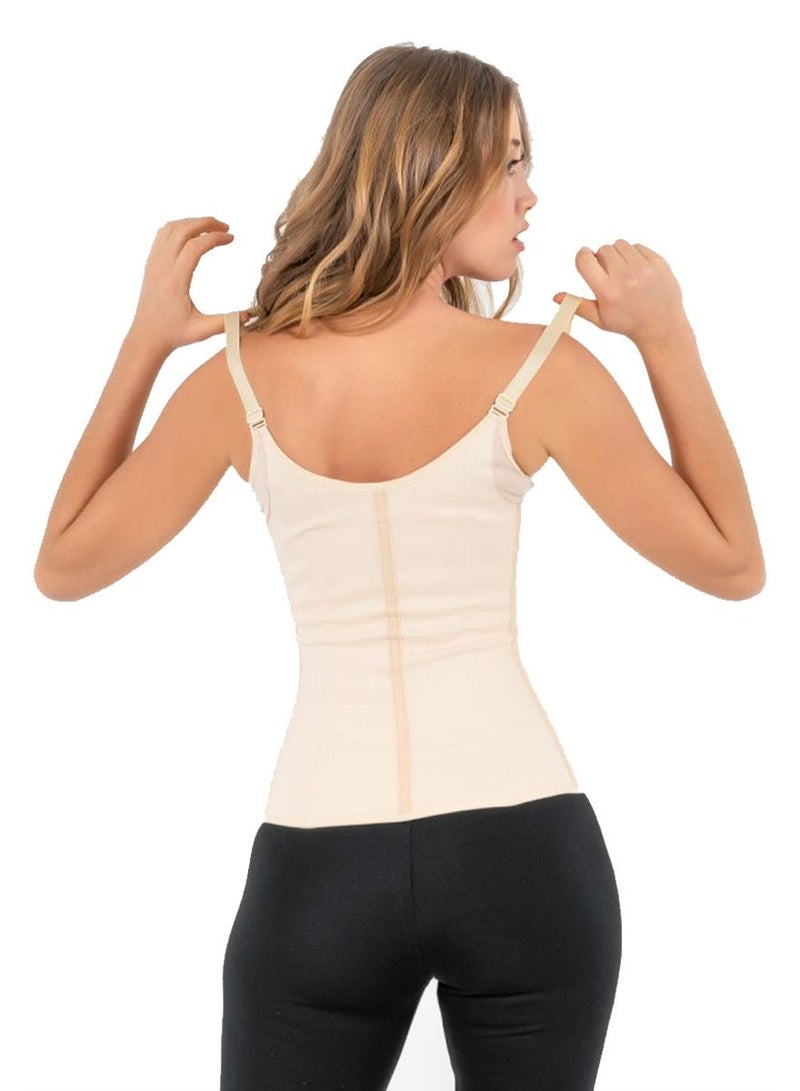 Yamuna Suspended Premium Corset with Straps Beige X-Large