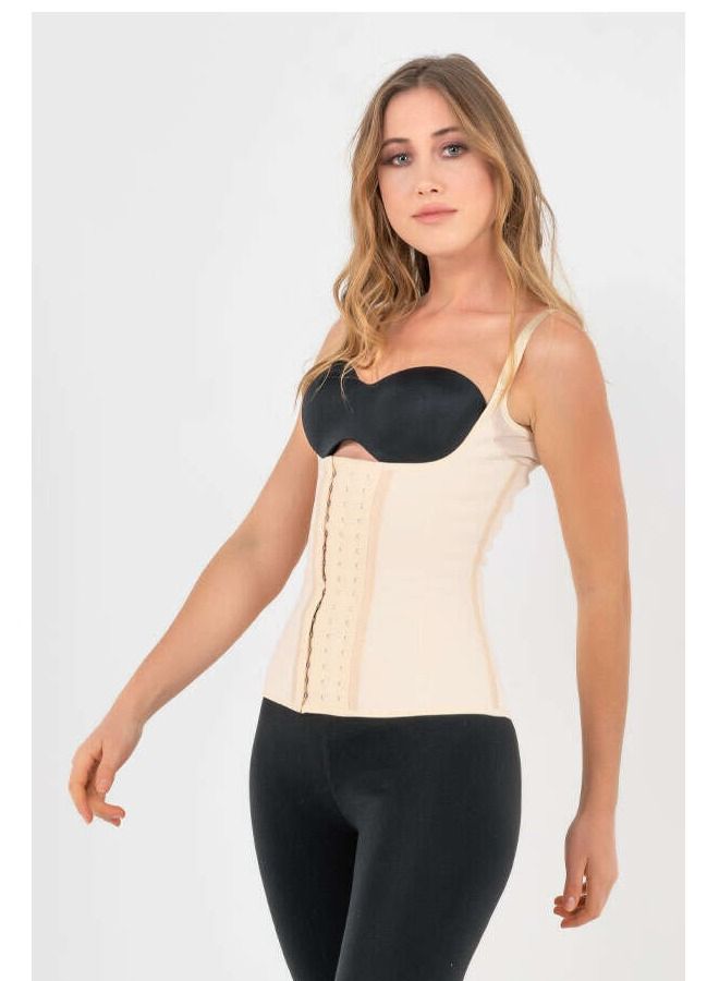 Yamuna Suspended Premium Corset with Straps Beige Medium