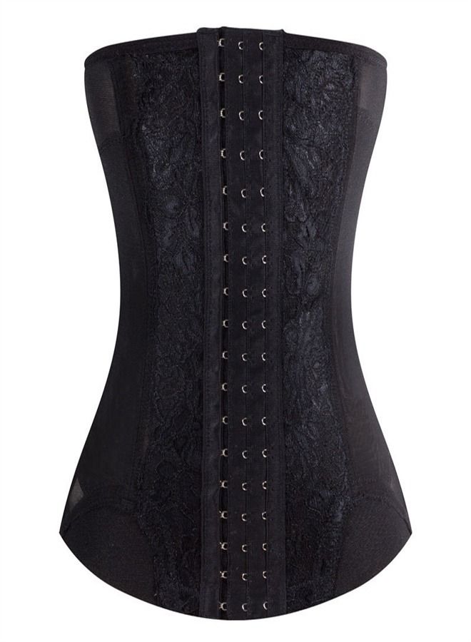 Adjustable Breathable Body Corset Black