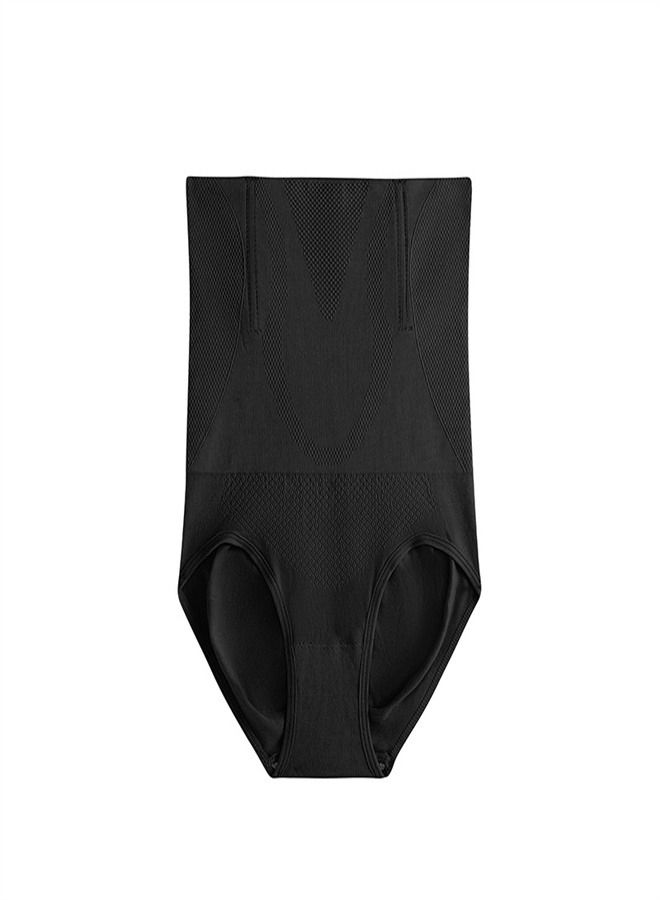 High Waist Postpartum Corset Pants Black