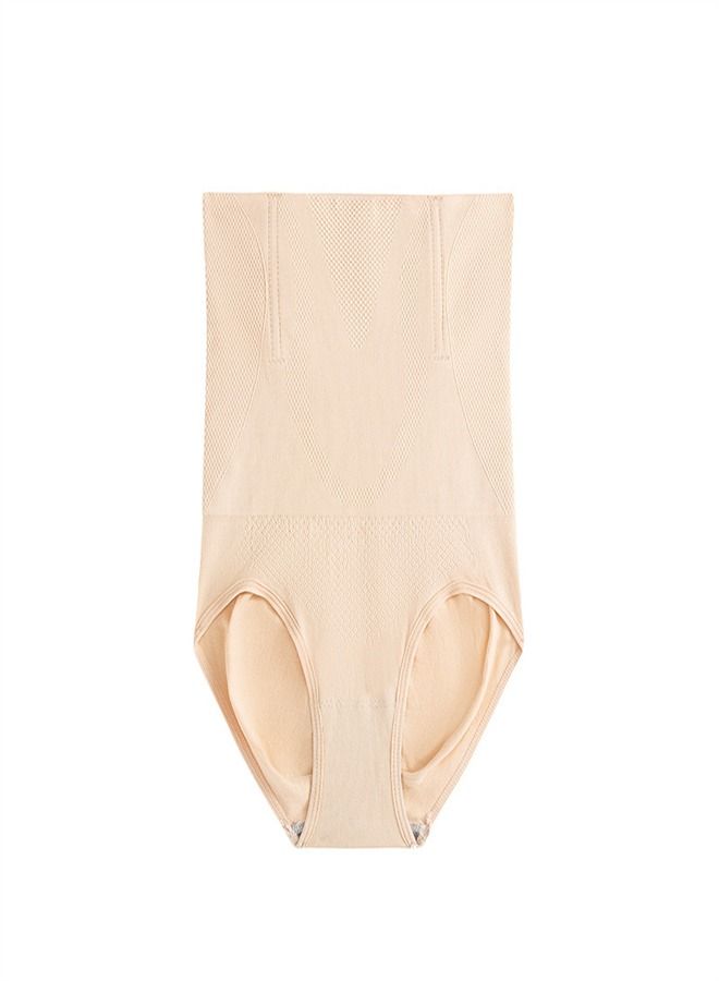 High Waist Postpartum Corset Pants Beige