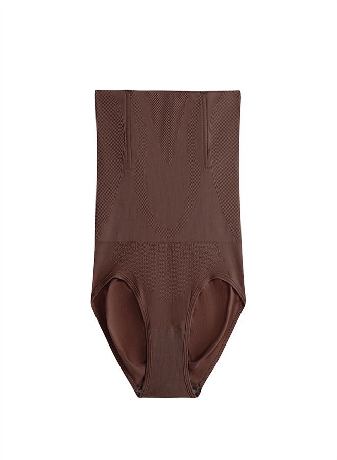 High Waist Postpartum Corset Pants Brown