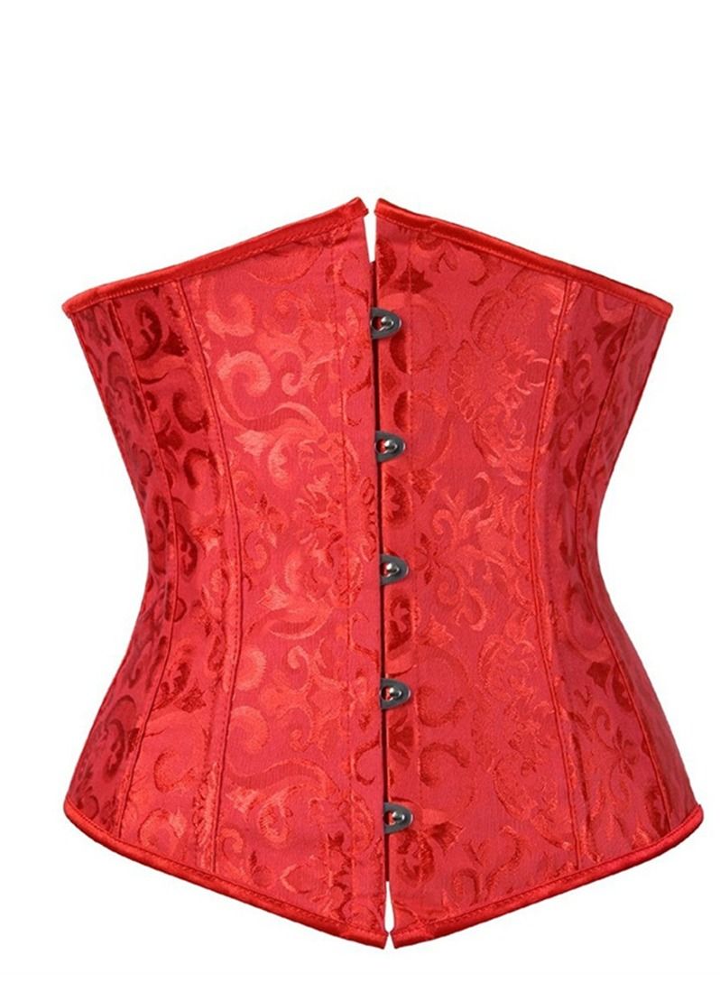 Waist Protective Corset Red