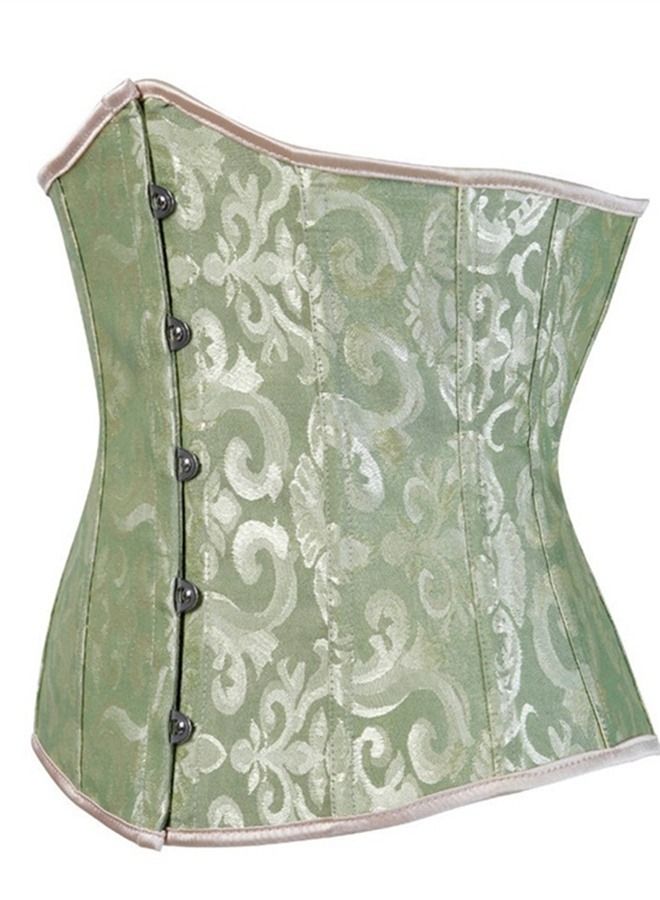 Waist Protective Corset Green