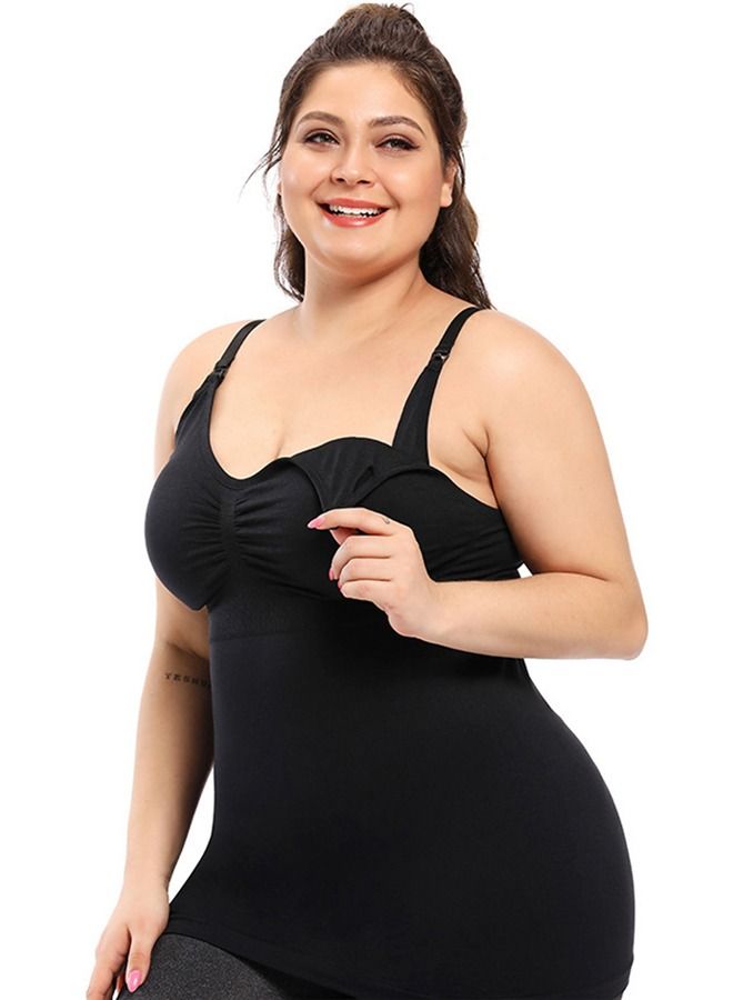 Sunveno Maternity Nursing Tank Top - Black XXL