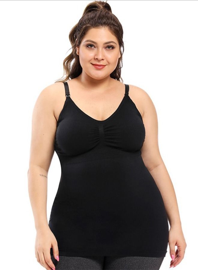 Sunveno Maternity Nursing Tank Top - Black XXL