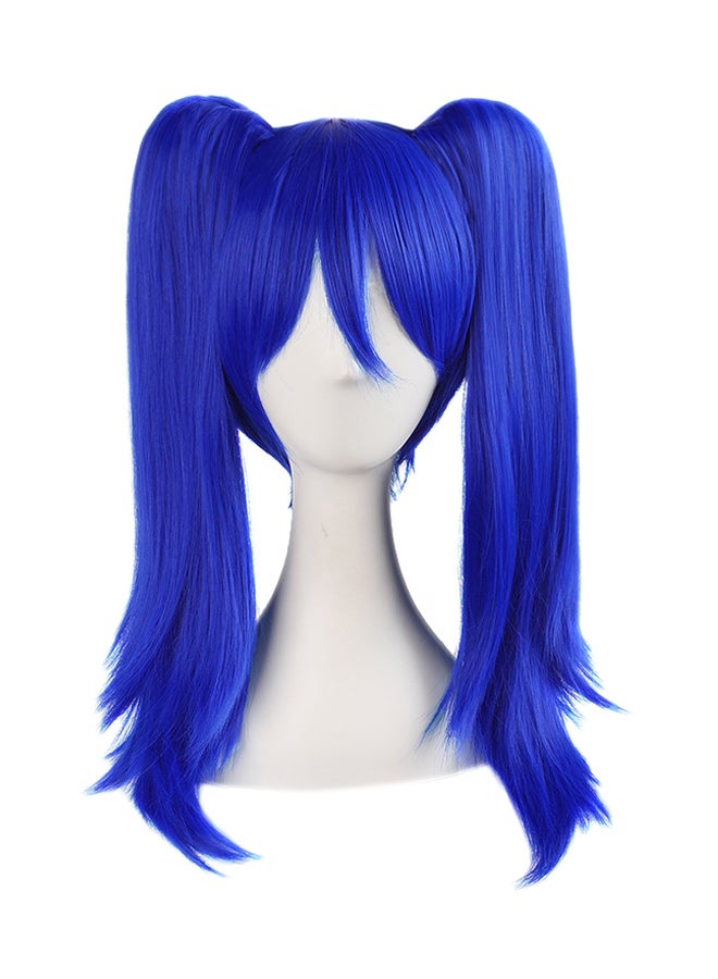 20-Inch Double Tail Straight Hair Cosplay Wig