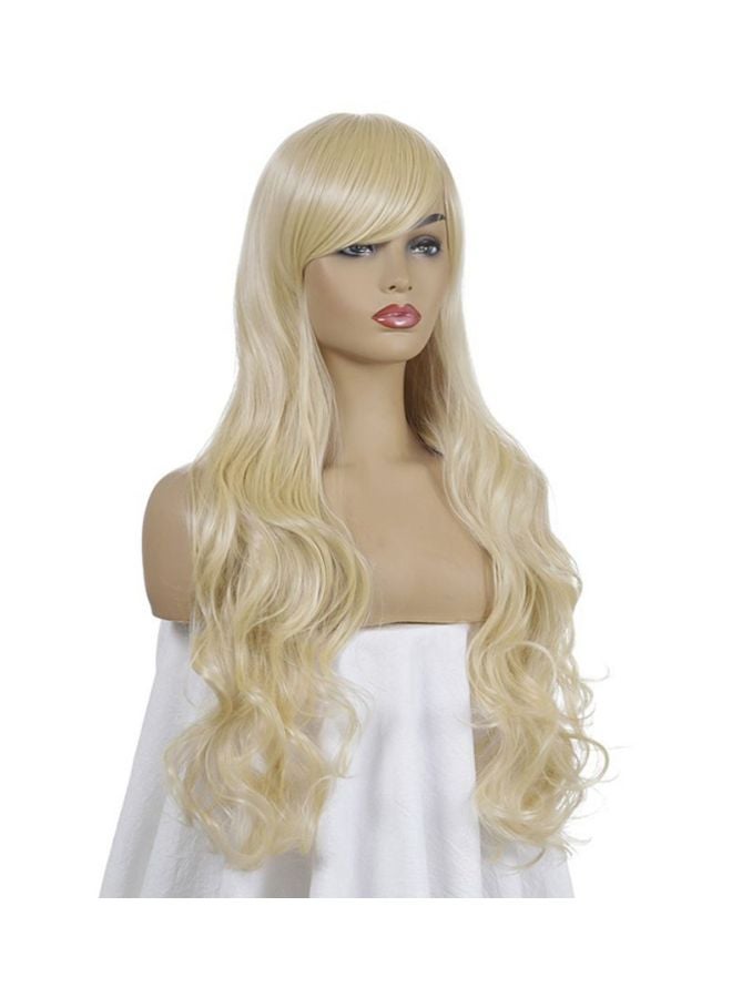 Long Straight Curly Cosplay Party Hair Wig 26x16x4.5cm