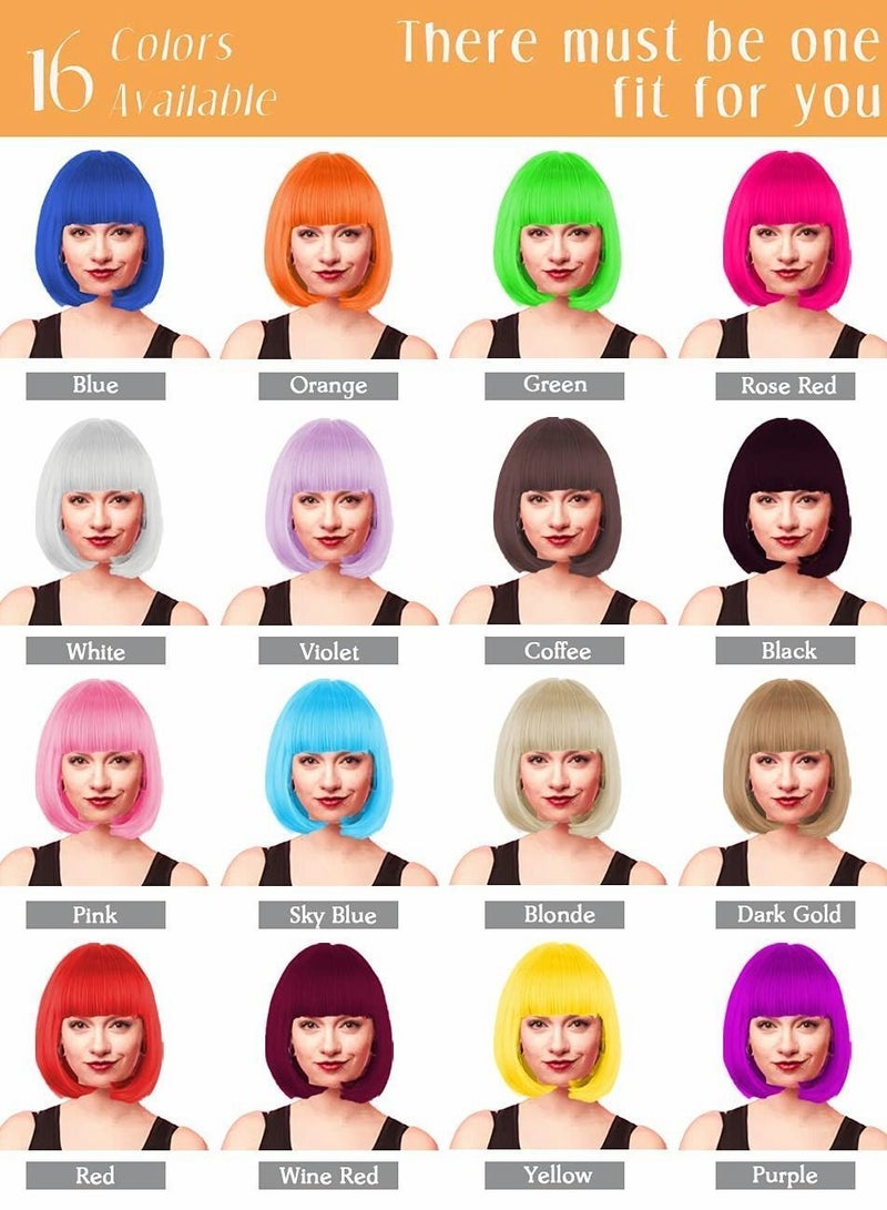 Featured Wigs with Party Sunglasses, Makeup Kit