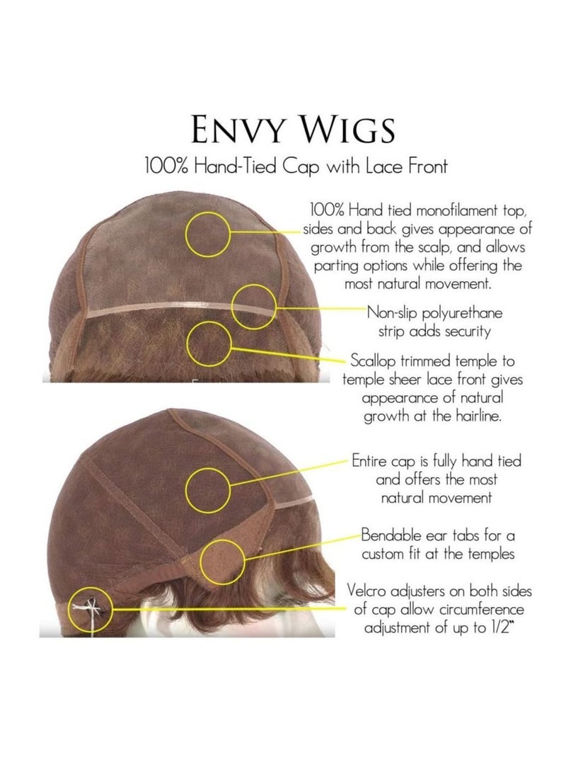 Dark Roots Highlights Bob Wigs, Short Straight Ombre Synthetic Hair Wigs for Women
