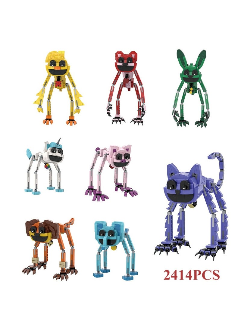 2414 Pcs Poppy Playtime Smiling Critters Anime Characters Building Block Set