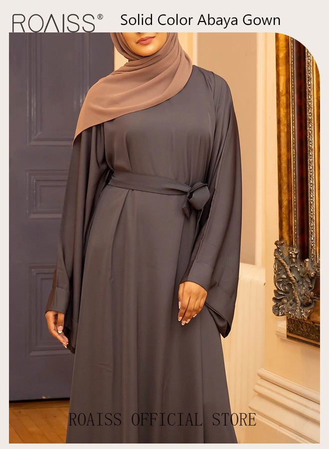 Abaya Style Robe with Print Design Hotfix Rhinestones Fashionable Color Matching Casual Daily Fashion Versatile