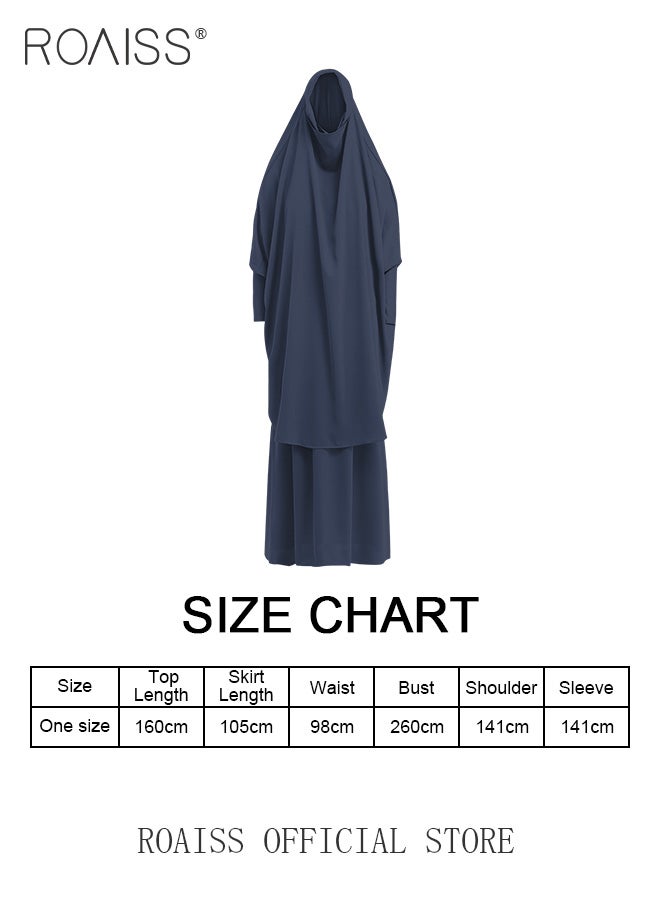 2-Piece Ladies Abaya Style Abaya Dress Ladies Ethnic Traditional Wear