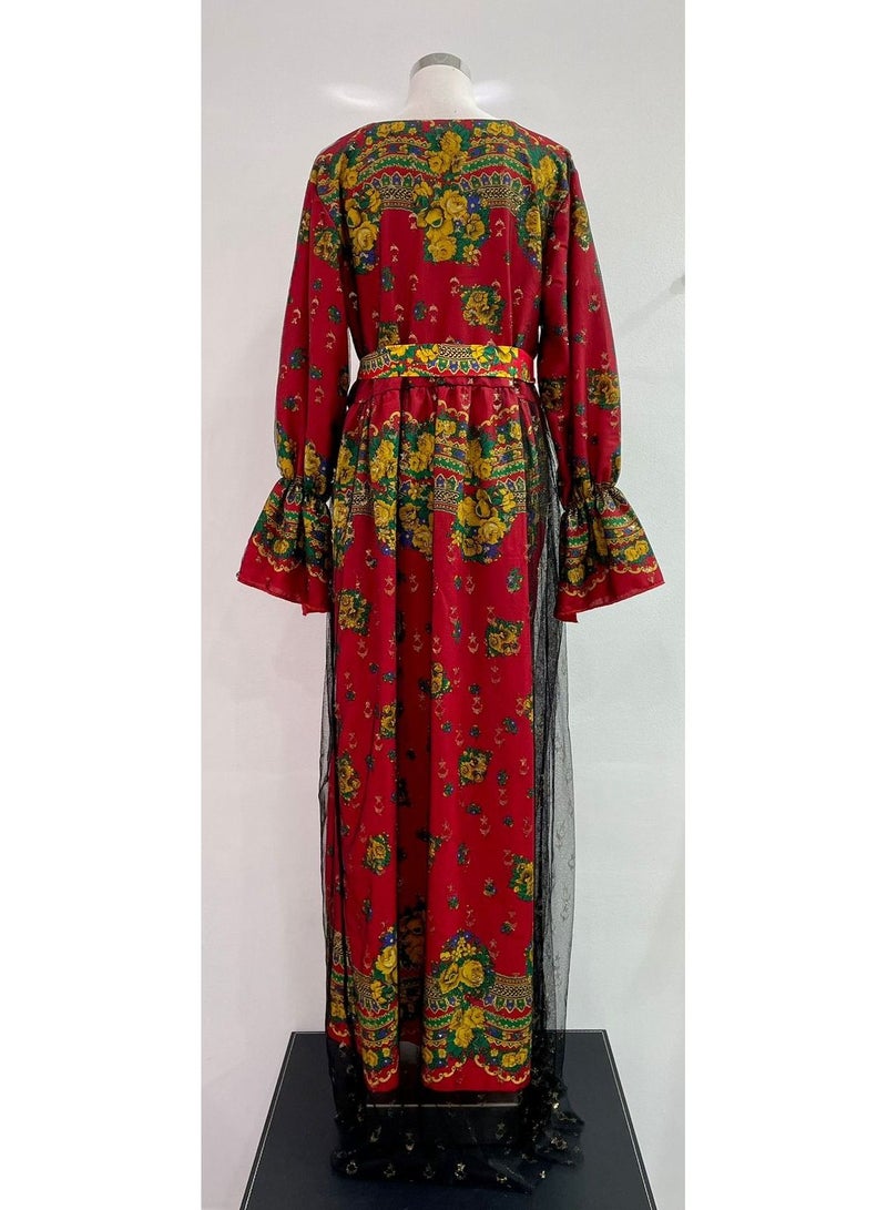 Jalabiya Flower Design with outer Zari Medium