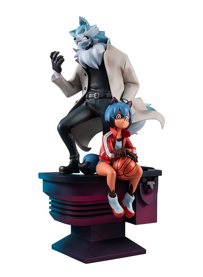 Animal Michiru Kagemori And Shirou Ogami Statue 9.84inch