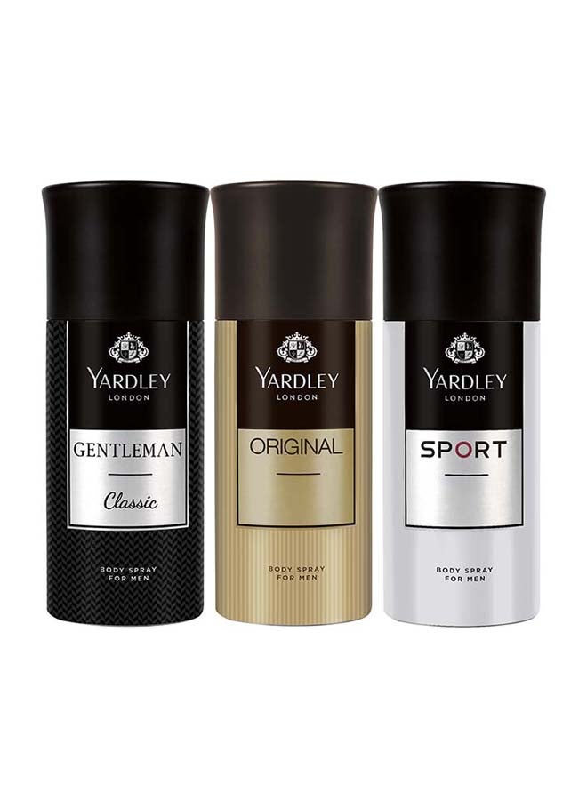 Gentlemen Classic Gift Set (Gentlemen Classic 150ml, Original 150 ml & Sport 150ml)