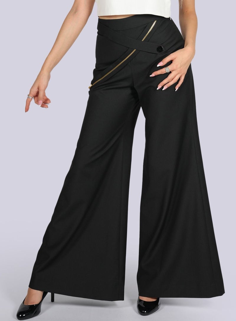 Gazania - Flared Double Flap Pants