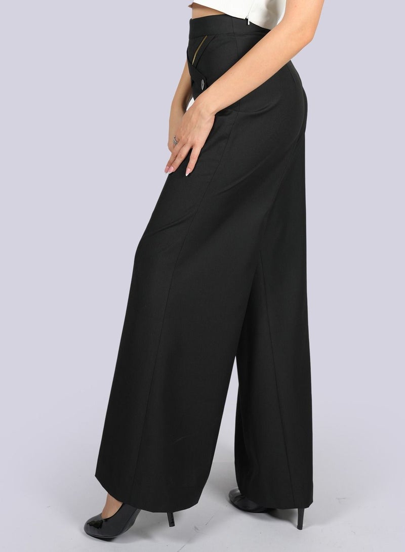 Gazania - Flared Double Flap Pants