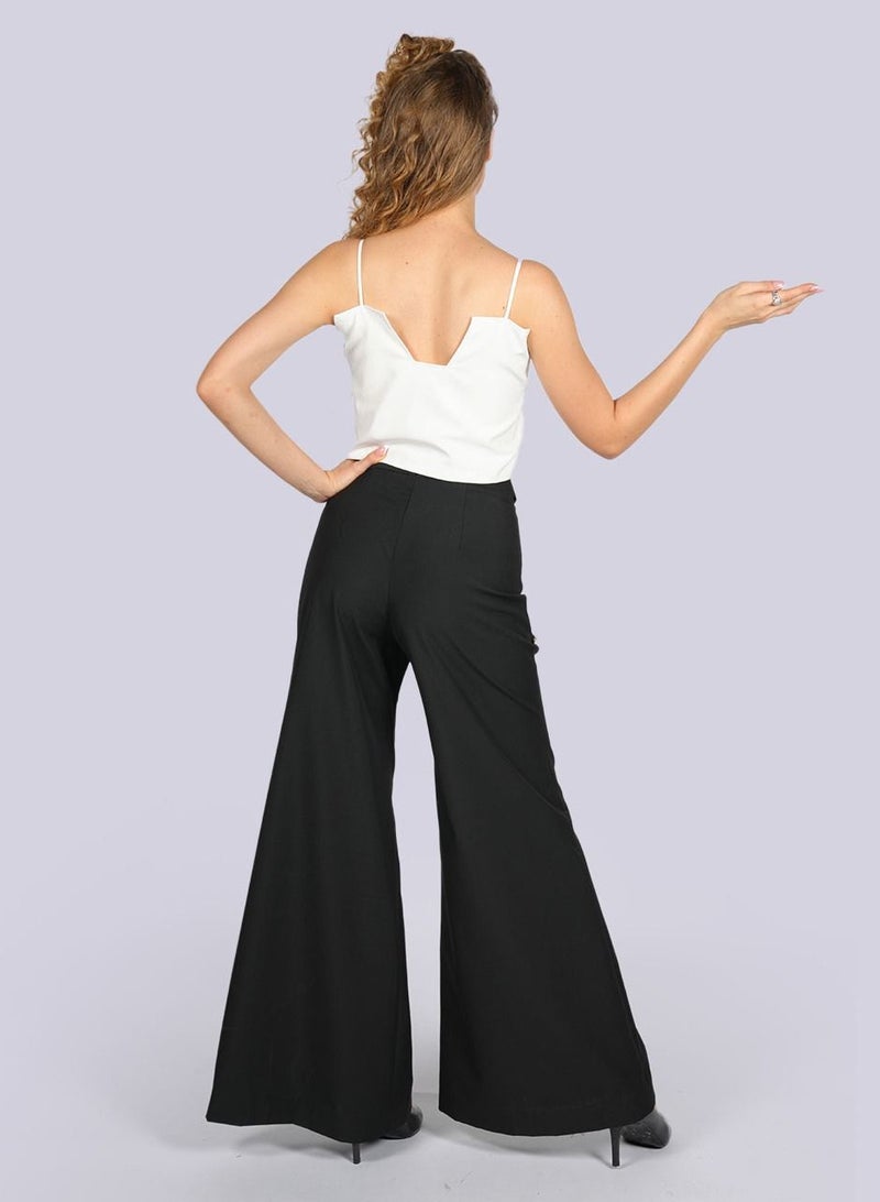 Gazania - Flared Double Flap Pants