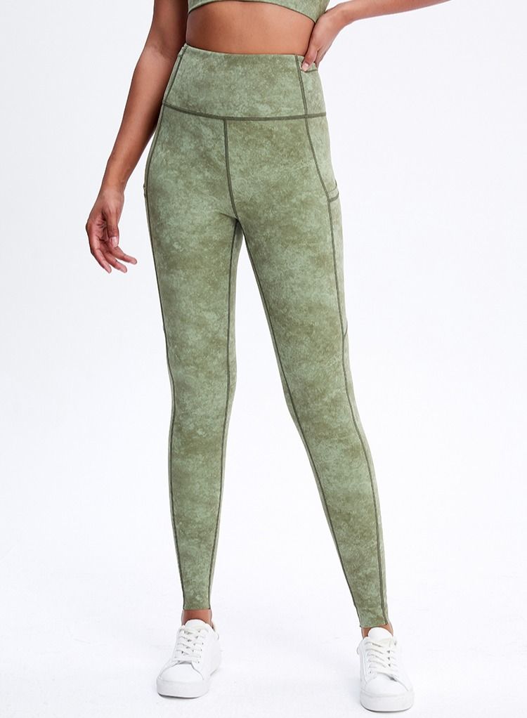 Solid Stretch Yogo Pants Green