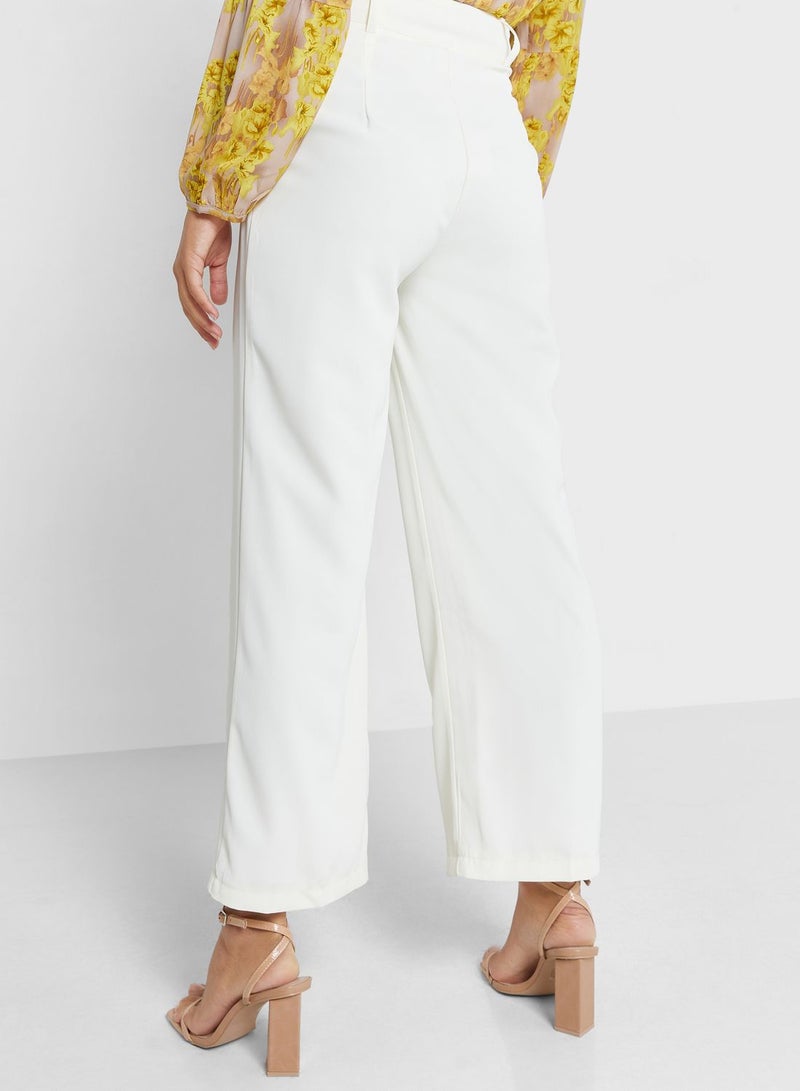 Front Pleated Pants