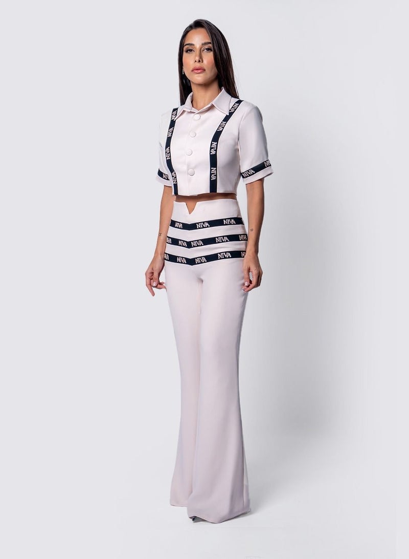 Niva Embellished Stripe Pants