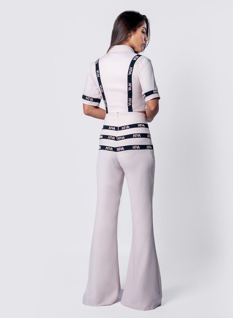 Niva Embellished Stripe Pants