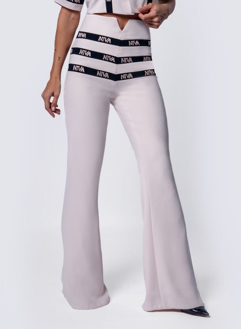 Niva Embellished Stripe Pants