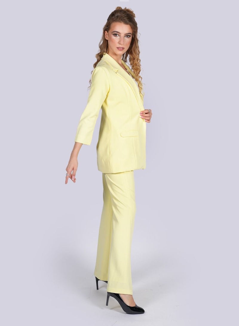 Daffodil Front Tuck Semi Fitted Pants