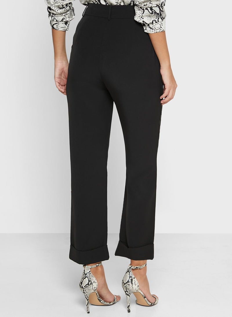 Slant Pocket Tailored Pants