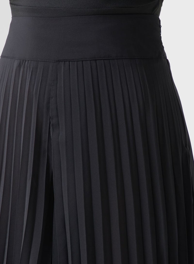 Pleated Wide Leg Pants