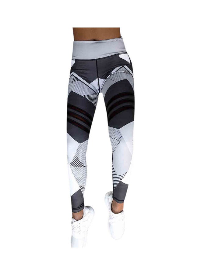 Sports Yoga Running Training Slim Trousers Multicolour